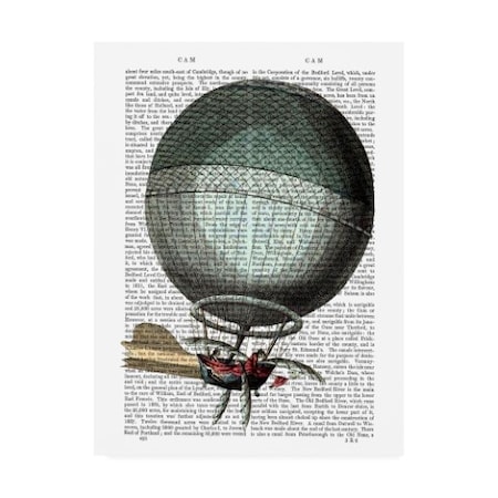 Fab Funky 'Blanchard Vintage Hot Air Balloon' Canvas Art,24x32